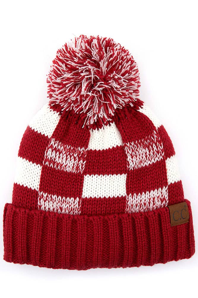 C.C Buffalo Check Beanie - Adult