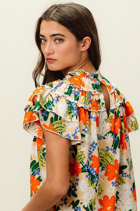 Bold Look Floral Top