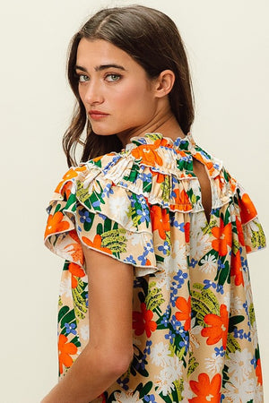 Bold Look Floral Top