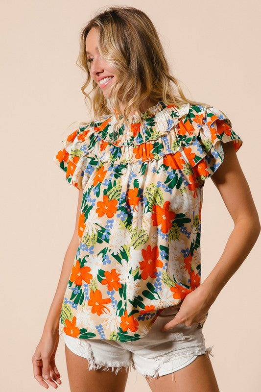 Bold Look Floral Top
