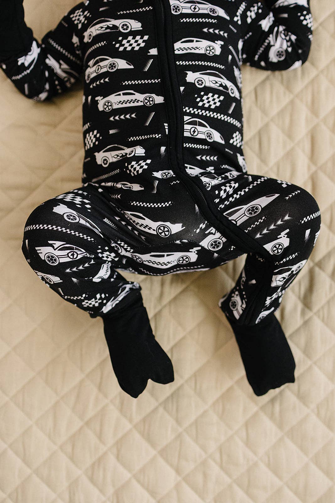 KIDS - Racecars Zip Romper - Baby