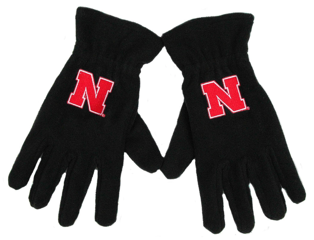 Nebraska Cornhuskers Fleece Gloves: One-Size Fits Most
