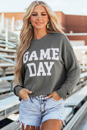 Corded GAME DAY Graphic Top