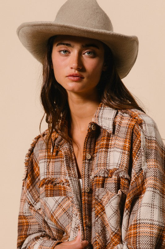 Country Up Plaid Shacket