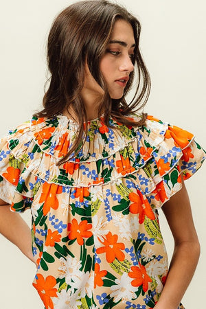 Bold Look Floral Top