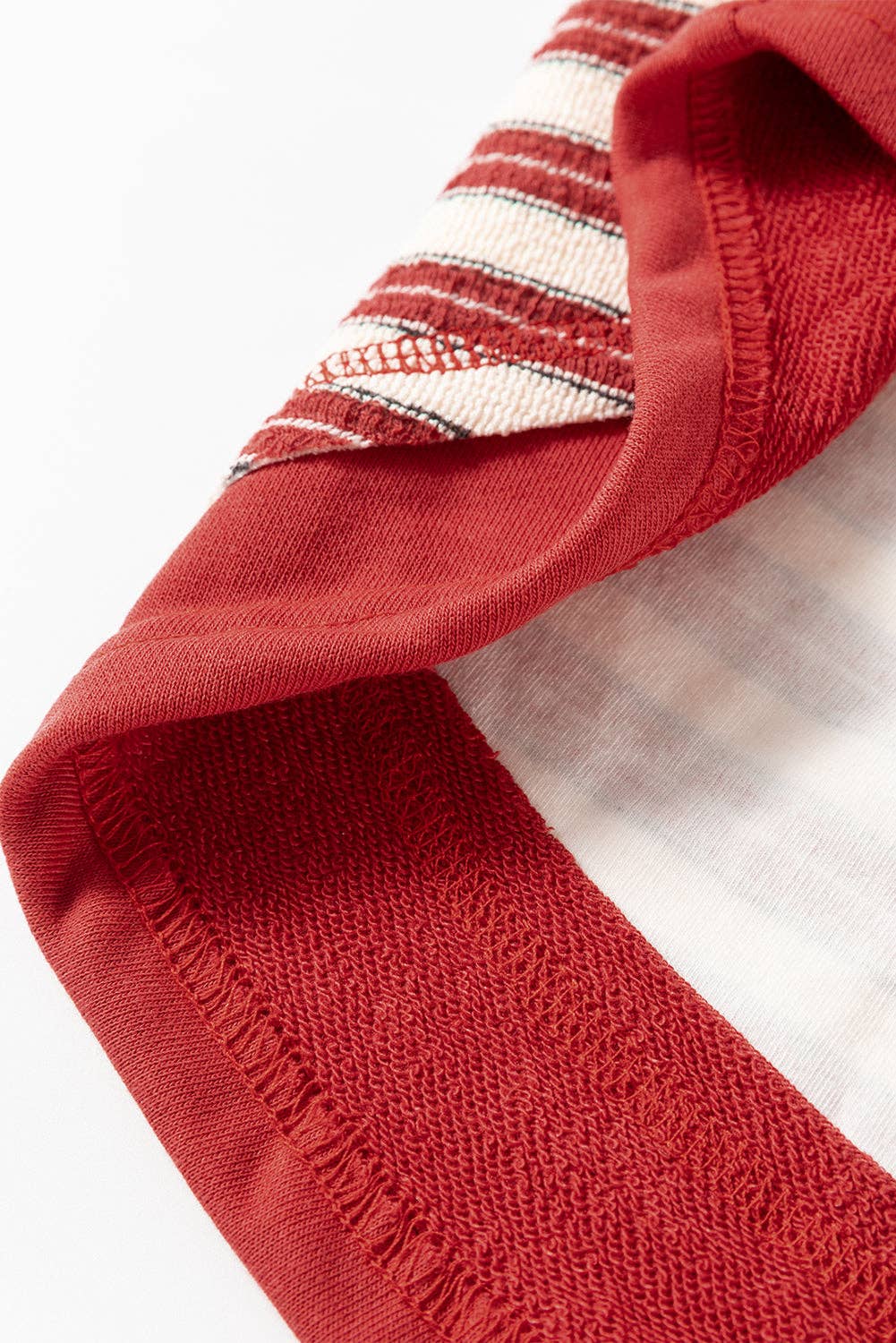 Red Stripe Collared Top