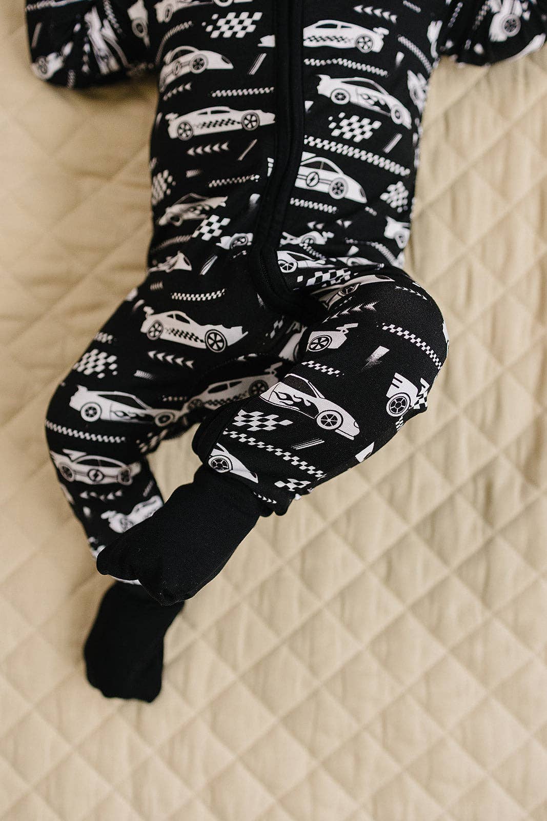 KIDS - Racecars Zip Romper - Baby