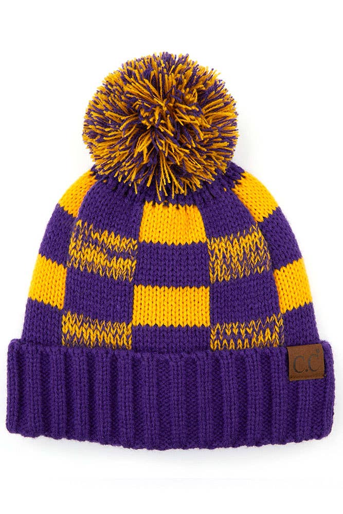 C.C Buffalo Check Beanie - Adult