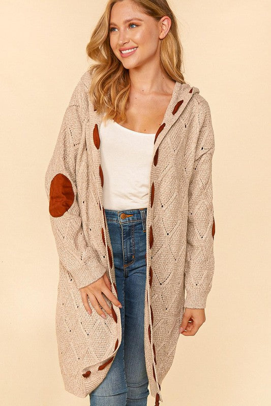 Learn As You Go Cable Knit Cardigan