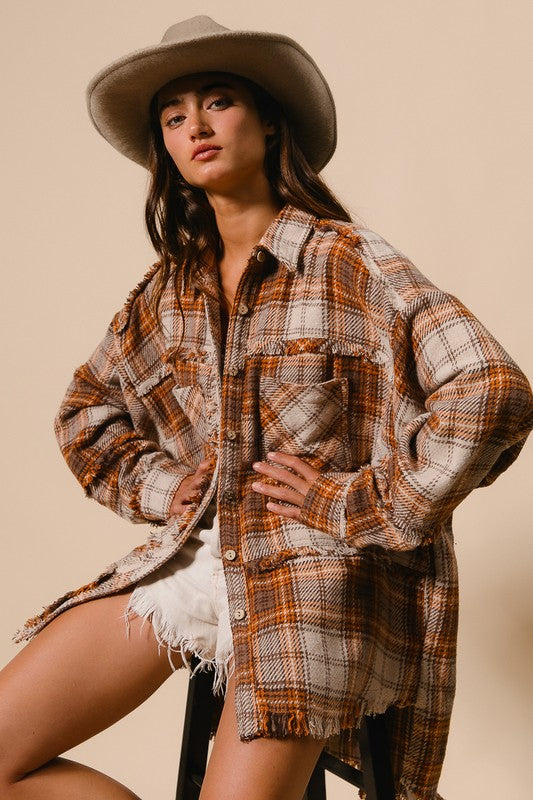 Country Up Plaid Shacket