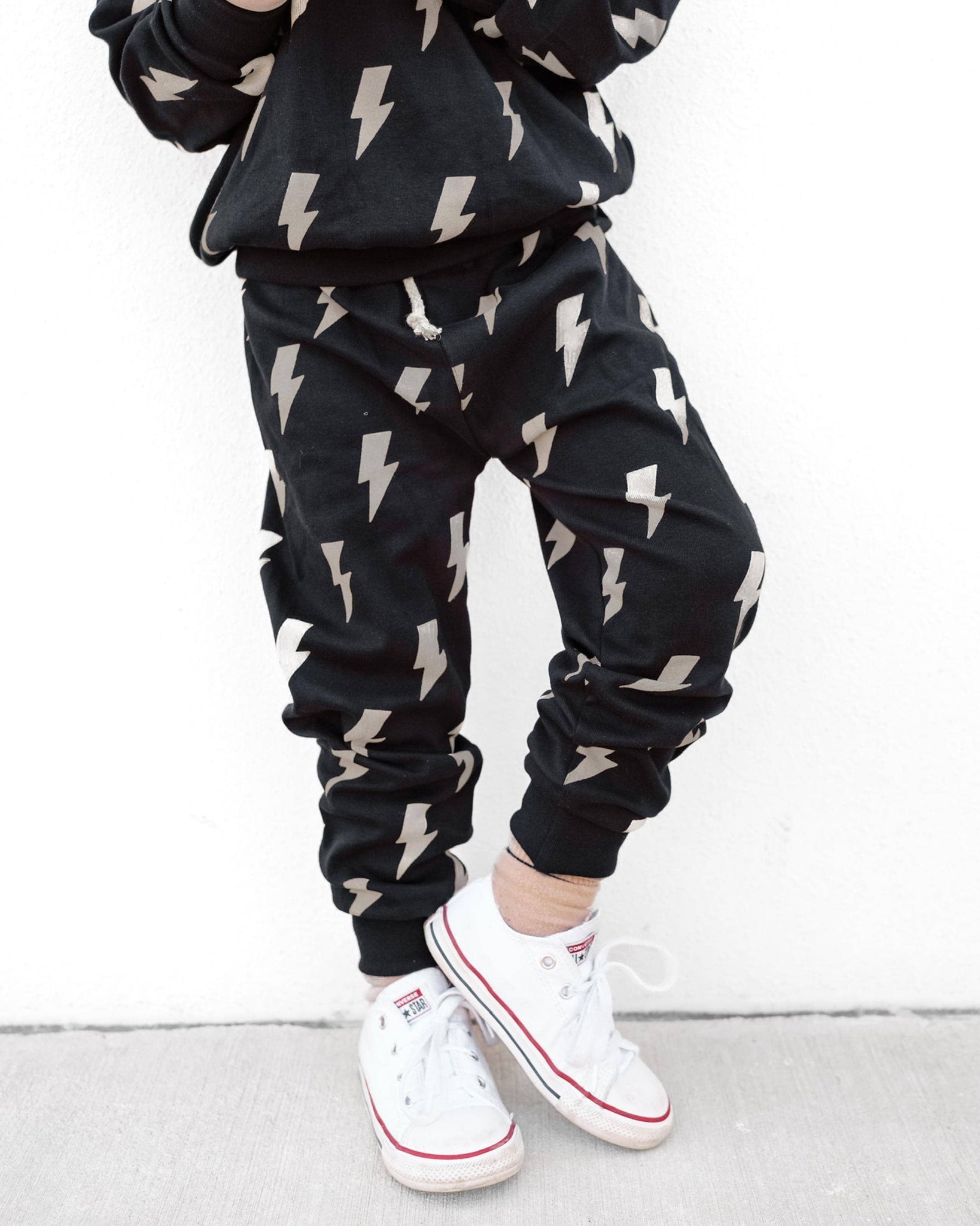 KIDS - Black Bolts Jogger Set - Baby/Toddler/Kids