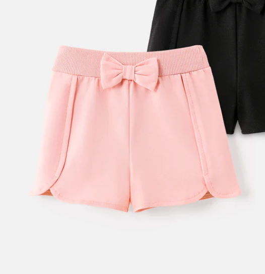 KIDS - Pink Bowknot Shorts - Baby