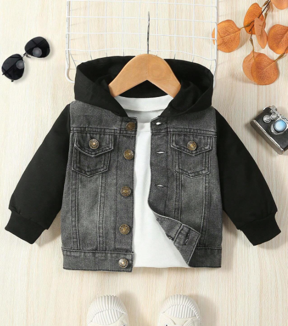 KIDS - Black Denim Jacket - Baby/Toddler