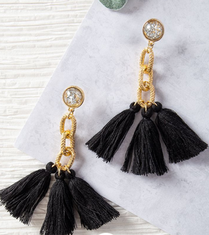 The Kristy Earrings - Black