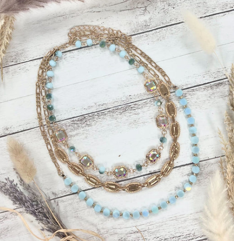 The Stella Necklace - Blue
