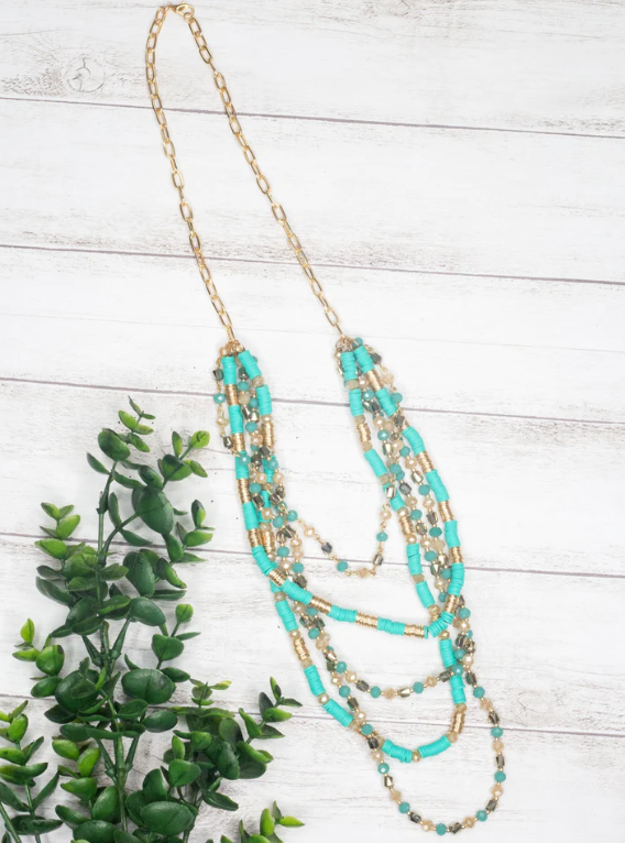 The Jamie Necklace - Turquoise