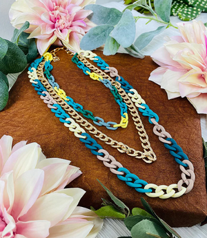 The Stephanie Necklace - Teal