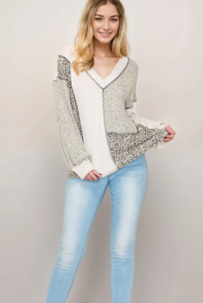 All In Theory Colorblock Top