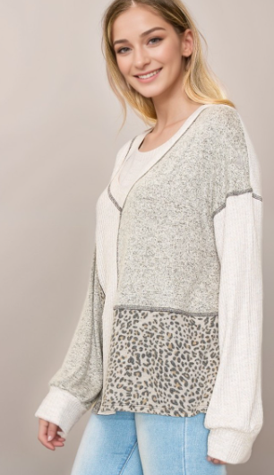 All In Theory Colorblock Top