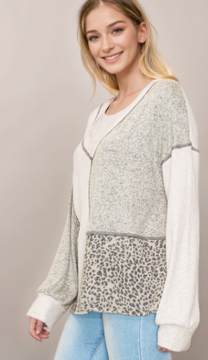 All In Theory Colorblock Top