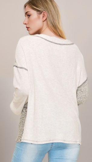 All In Theory Colorblock Top