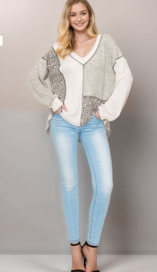 All In Theory Colorblock Top