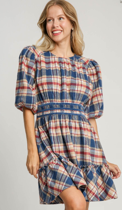 Meet Me In Fall Plaid Dress