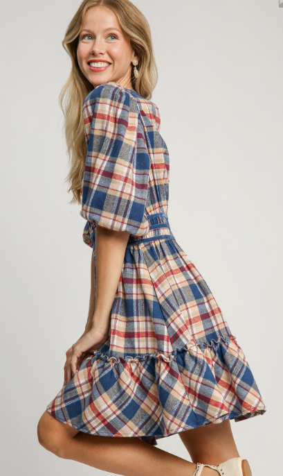 Meet Me In Fall Plaid Dress