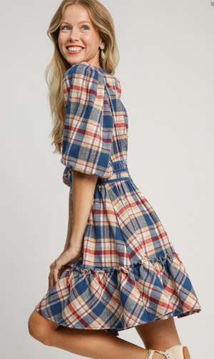 Meet Me In Fall Plaid Dress