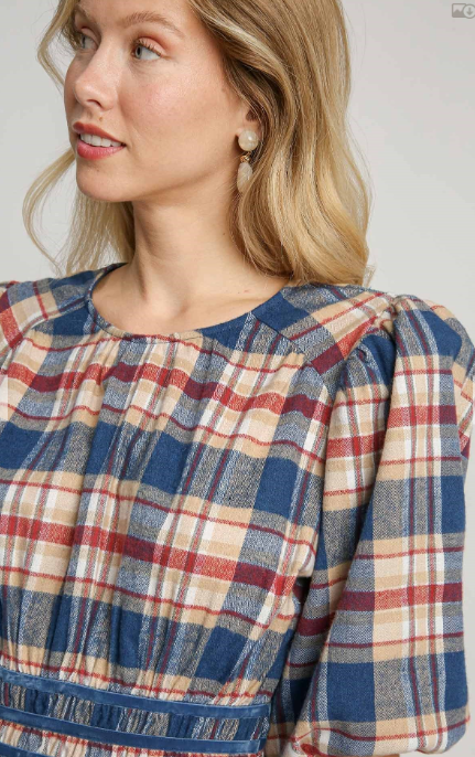 Meet Me In Fall Plaid Dress