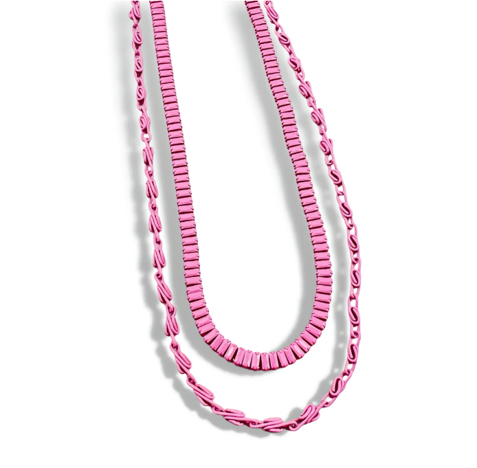 Double Pink Necklace - Treasure Jewels