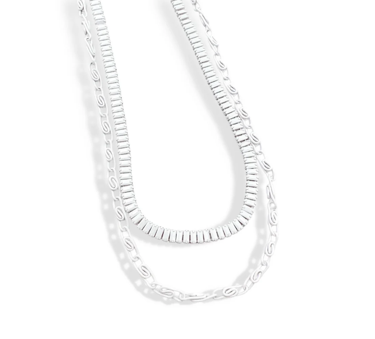 Double White Necklace - Treasure Jewels