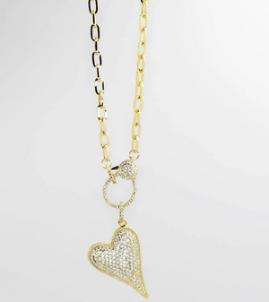 Heart with Clip Necklace - Treasure Jewels