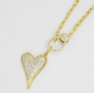 Heart with Clip Necklace - Treasure Jewels