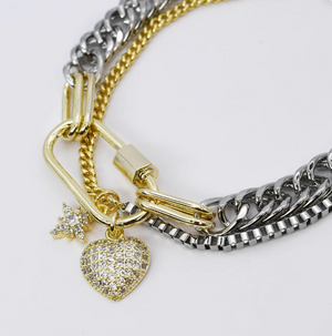 Hearts & Stars Bracelet - Treasure Jewels