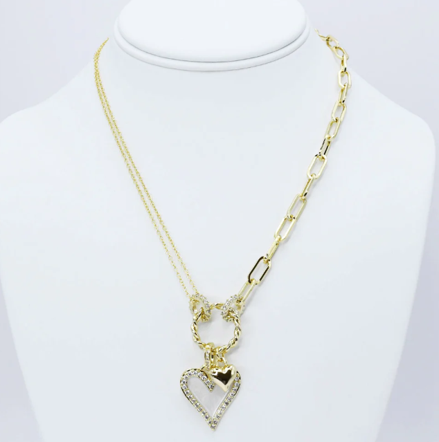 Heart of Honor Charm Necklace - Treasure Jewels