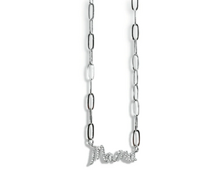 Mama Crystal Necklace - Silver - Treasure Jewels