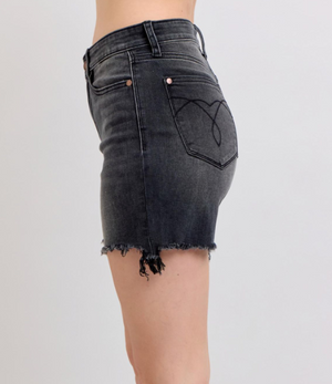 Oliver Denim Black Shorts - Judy Blue