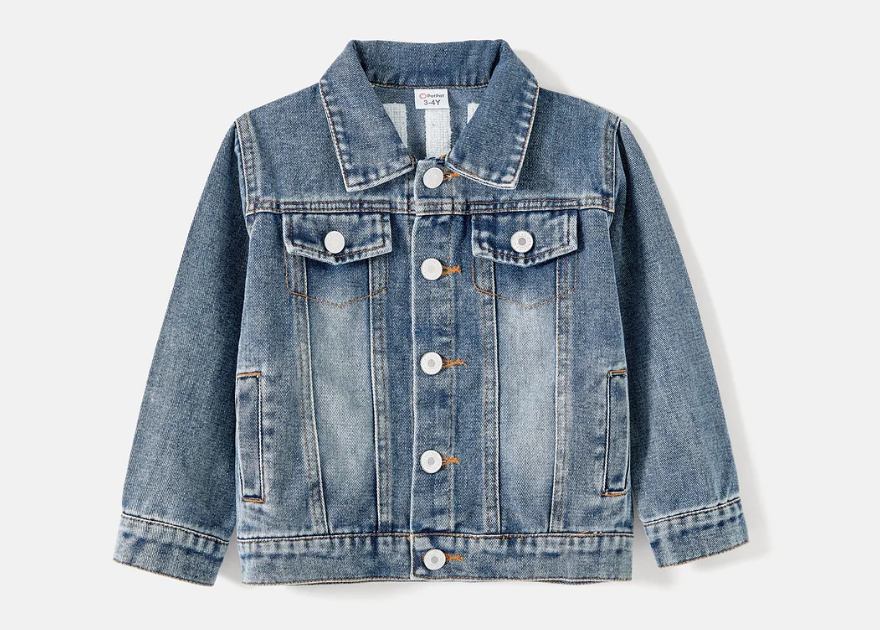KIDS - "Mini" Lettered Denim Jacket - Baby/Toddler/Kid
