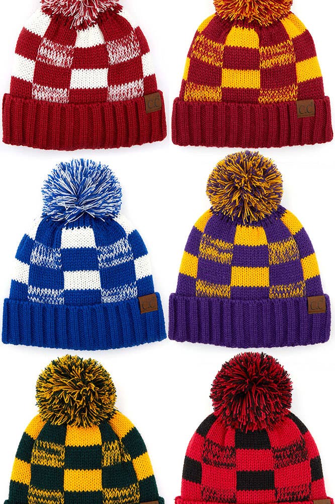 C.C Buffalo Check Beanie - Adult