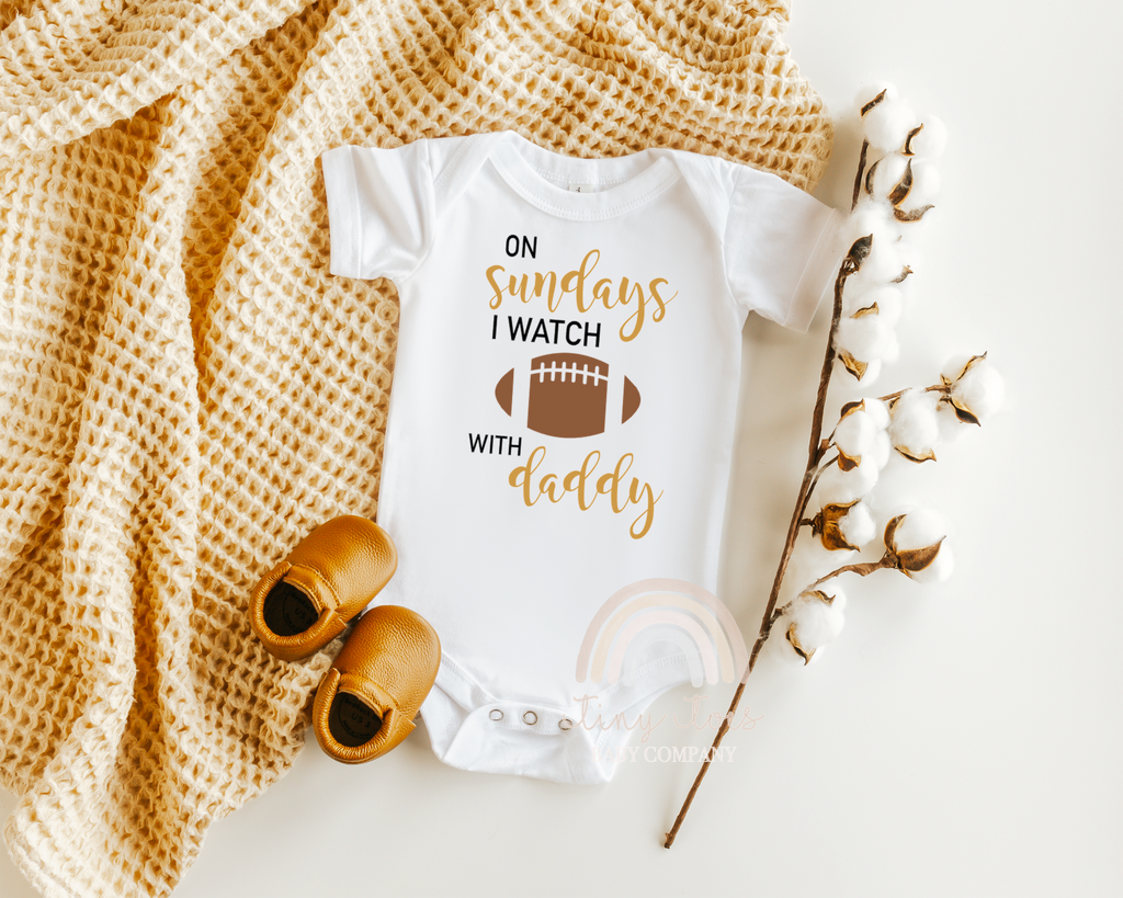 KIDS - Sunday Football Baby Onesie
