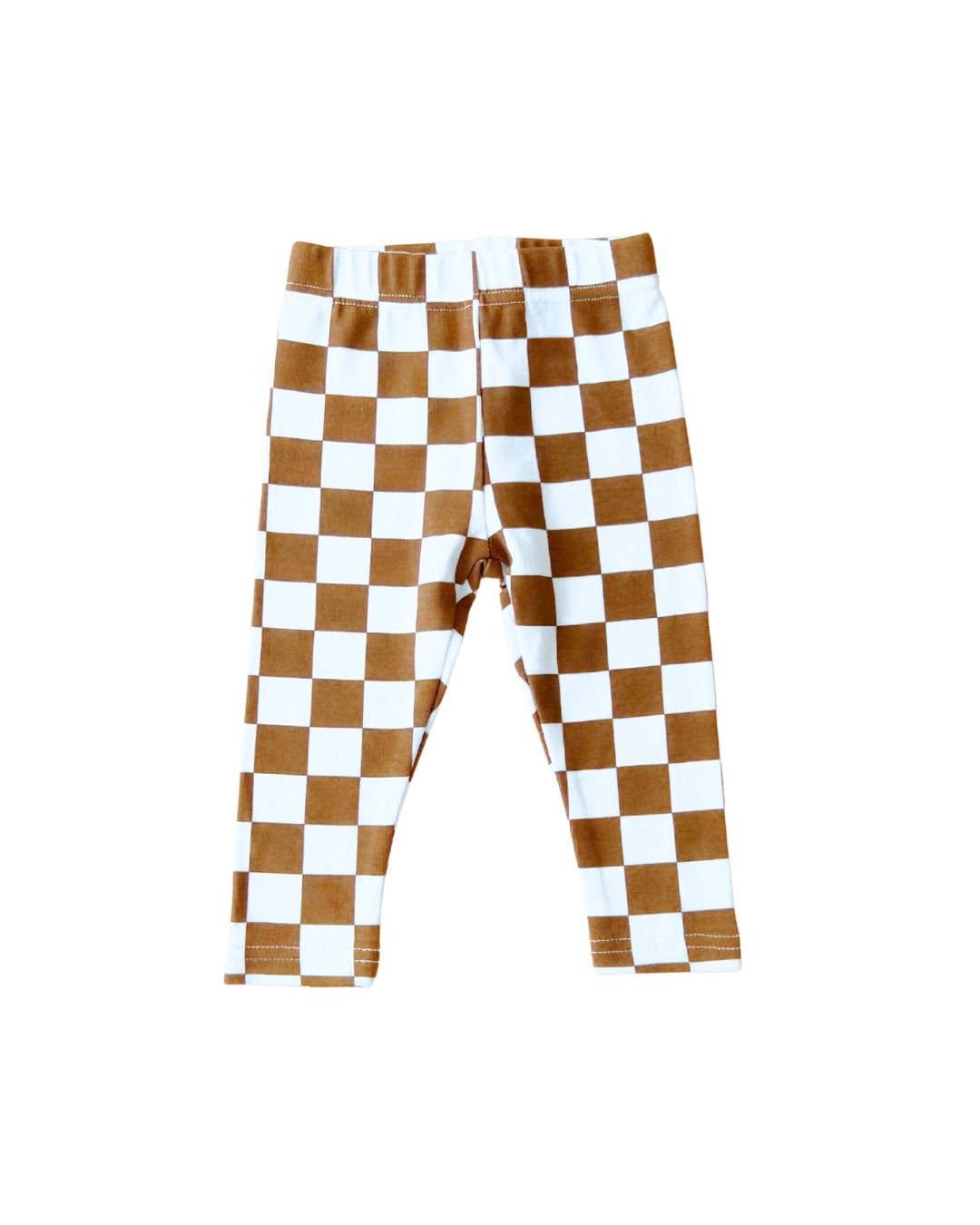KIDS - Checkered Leggings - Copper - Toddler