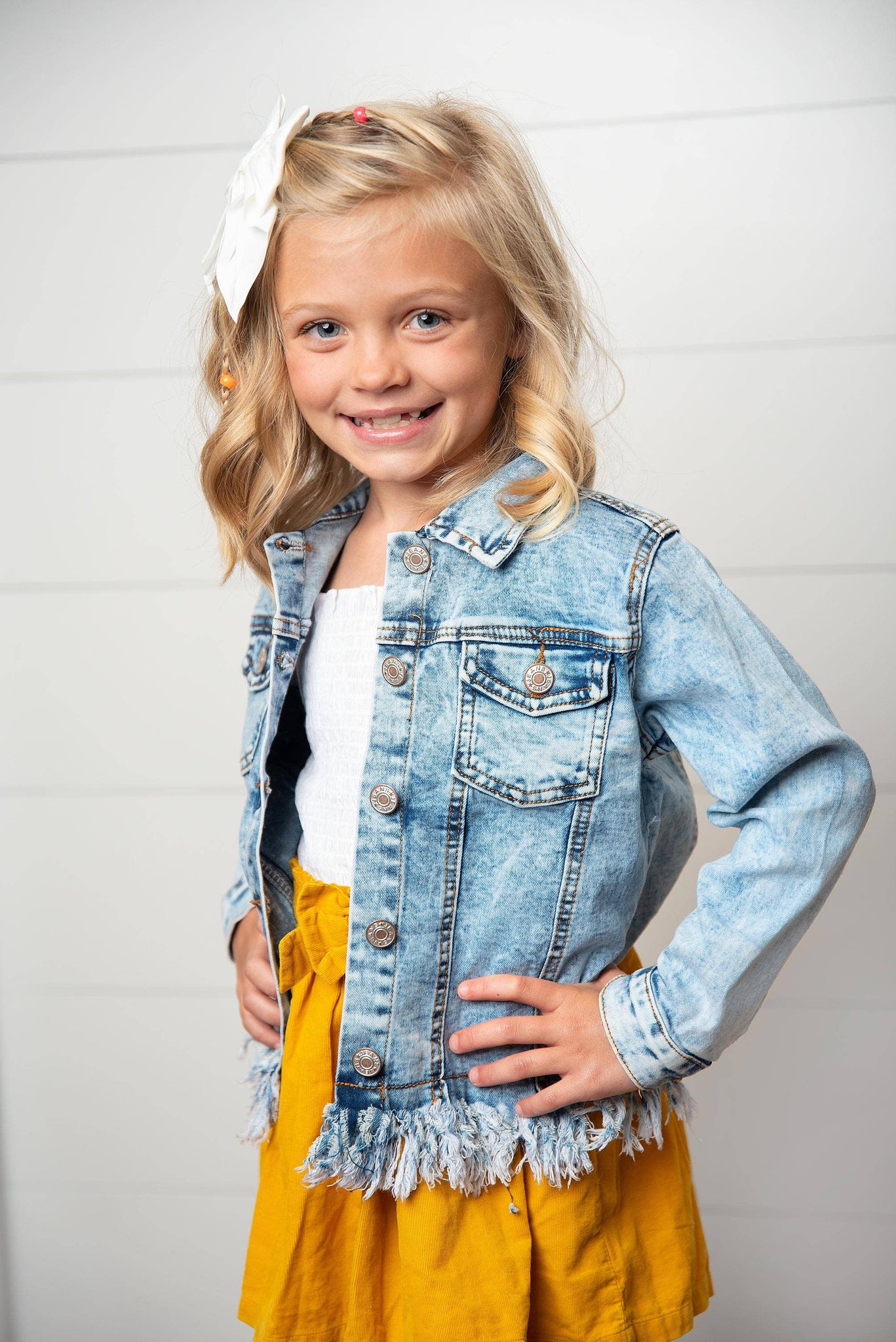KIDS - Faded Fringe Jacket - Kids