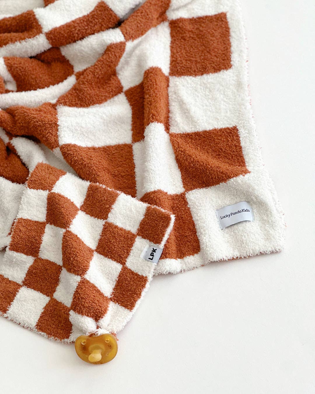 KIDS - Copper Checkered Blanket