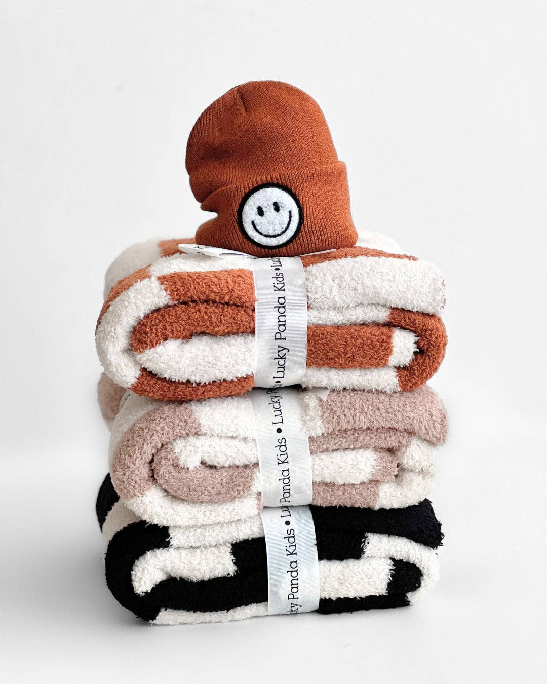 KIDS - Copper Checkered Blanket