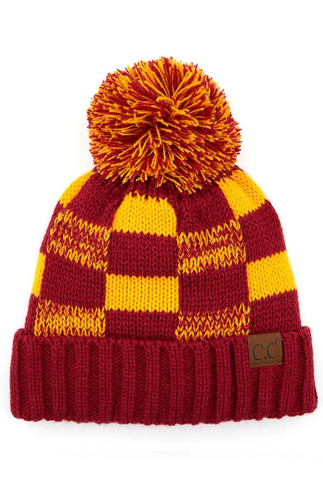 C.C Buffalo Check Beanie - Adult