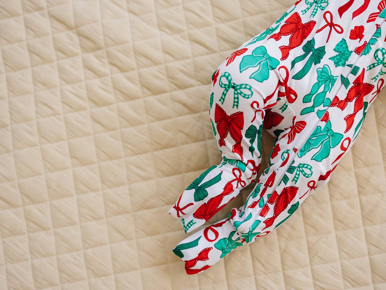 KIDS - Merry Bows Romper - Baby/Toddler