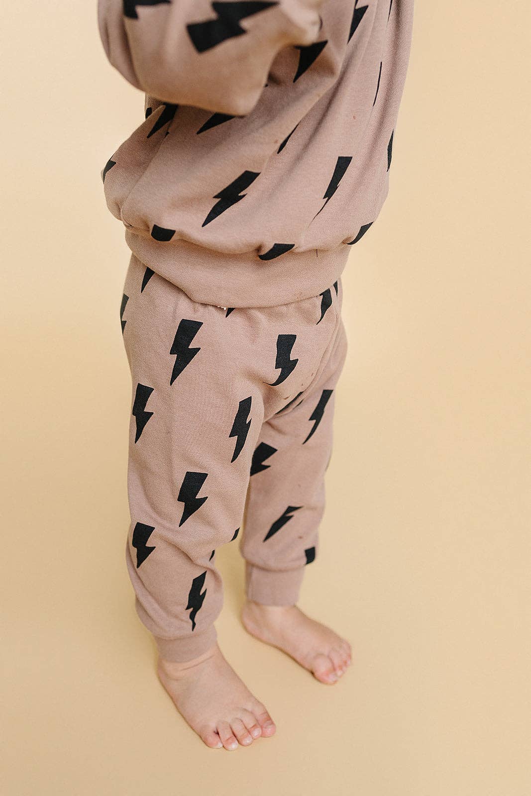 KIDS - Mocha Bolts Jogger Set - Baby/Toddler/Kids