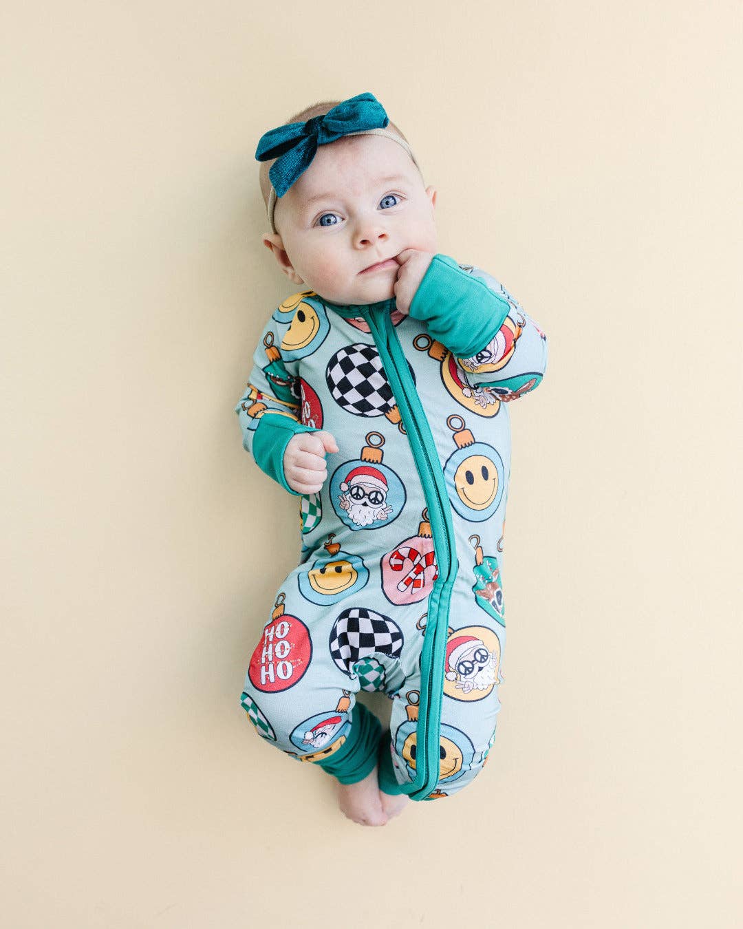 KIDS - Christmas Ornaments Romper - Baby
