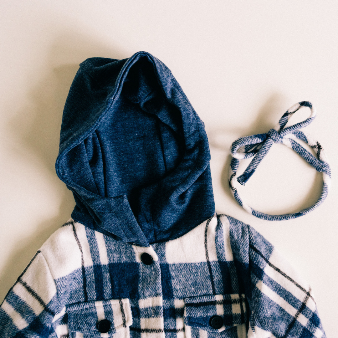 KIDS - Navy Plaid Flannel Top - Toddler/Kids